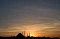 Suleymaniye Mosque at Sunset Royalty Free Stock Photo