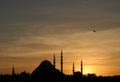 Suleymaniye Mosque at Sunset Royalty Free Stock Photo