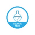 Sulfate free icon symbol simple design