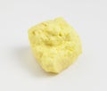 Ore sulfur on white background. Royalty Free Stock Photo