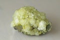 Sulfur Mineral. Yellow Crystals of Mineral Sulfur Royalty Free Stock Photo
