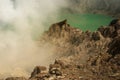 Mount Ijen Crater in East Java, Indonesia