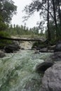 a sulfur river named kali pait is located in Ijen Indonesia Royalty Free Stock Photo