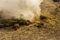 Sulfur spring near solfatara Royalty Free Stock Photo