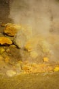 Sulfur spring near solfatara Royalty Free Stock Photo