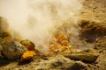 Sulfur spring at solfatara