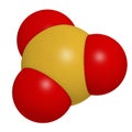 Sulfur trioxide pollutant molecule. Principal agent in acid rain