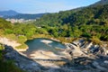 Sulfur valley in yangmingshan national park Royalty Free Stock Photo