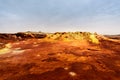 Sulfure pouring out at the surface of the Dallol Royalty Free Stock Photo