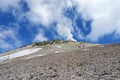 Sulfuric slops of Damavand near summit Royalty Free Stock Photo