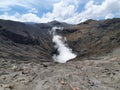 Sulfurous Gases Inside A Volcano Crater
