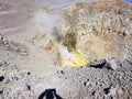 Sulfurous Gases Inside a Volcano Crater
