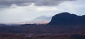 Suliven and Quinag in the Scottish Highlands Royalty Free Stock Photo
