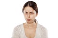 Sulk woman Royalty Free Stock Photo