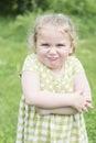 Sulky little girl Royalty Free Stock Photo