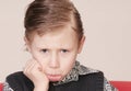 Sullen young boy Royalty Free Stock Photo