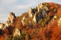 Sulov rockies - sulovske skaly - Slovakia Royalty Free Stock Photo