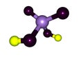 Sulphur acid molecular structure on white background