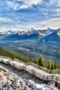 Sulphur Mountain in Banff, Alberta, Canada Royalty Free Stock Photo