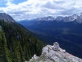 Sulphur mountain peak Royalty Free Stock Photo