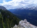 Sulphur mountain peak Royalty Free Stock Photo