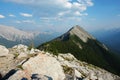 Sulphur mountain peak Royalty Free Stock Photo