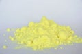 Sulphur powder on white paper Royalty Free Stock Photo