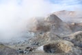 Sulphuric acid pools of geyser in Bolivia Royalty Free Stock Photo