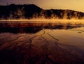 Sulphuric & Acidic hot water pool Yellowstone Royalty Free Stock Photo