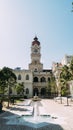 Sultan Abdul Samad Building with fountain and clocktower Royalty Free Stock Photo