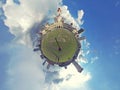 Little planet, Dataran Merdeka, Kuala Lumpur. Royalty Free Stock Photo