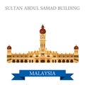 Sultan Abdul Samad Building Malaysia attraction sightseeing Royalty Free Stock Photo