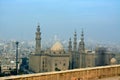 Sultan Hassan and Al Rifa'i Mosques in old Cairo city Citadel square, very famous Islamic mosques i Royalty Free Stock Photo