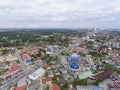 Aerial photo - Sultan Ismail Petra Mosque located at Kota Bharu, Kelantan, Malaysia.