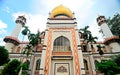 Sultan Mosque, Singapore. Royalty Free Stock Photo