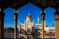 Sultan Omar Ali Saifuddien Mosque in Brunei Royalty Free Stock Photo
