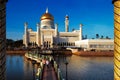 Sultan Omar Ali Saifuddien Mosque in Brunei Royalty Free Stock Photo