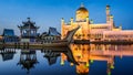 Sultan Omar Ali Saifuddien Mosque, Brunei Royalty Free Stock Photo