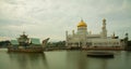 Sultan Omar Ali Saifuddin beautiful Mosque in Bandar Seri Begawan - Brunei Royalty Free Stock Photo