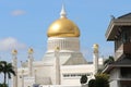 Sultan Omar Ali Saifuddin Mosque Royalty Free Stock Photo