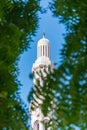 The Sultan Qaboos Grand Mosque minaret in Muscat Oman Royalty Free Stock Photo