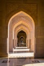 the Sultan Qaboos Grand Mosque in Muscat, Oman Royalty Free Stock Photo