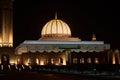 Sultan Qaboos Grand Mosque at night. Muscat. Oman Royalty Free Stock Photo