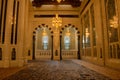 Sultan Qaboos Grand Mosque prayer hall Royalty Free Stock Photo