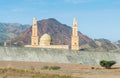 Sultan Qaboos Mosque in Bidbid with its distinctive domes and minarets, Oman Royalty Free Stock Photo