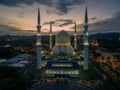 Sultan Salahuddin Abdul Aziz Shah Mosque, Shah Alam, Selangor, Malaysia