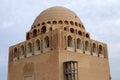 Sultan Sencer Tomb is located in Merv, Turkmenistan. Royalty Free Stock Photo