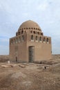 Sultan Sencer Tomb is located in Merv, Turkmenistan. Royalty Free Stock Photo