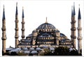 Sultanahmet camii Blue Mosque Hand drawing mosque watercolor vector sketch drawing