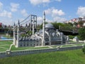 Sultanahmet Mosque in Miniaturk park, Istanbul Royalty Free Stock Photo